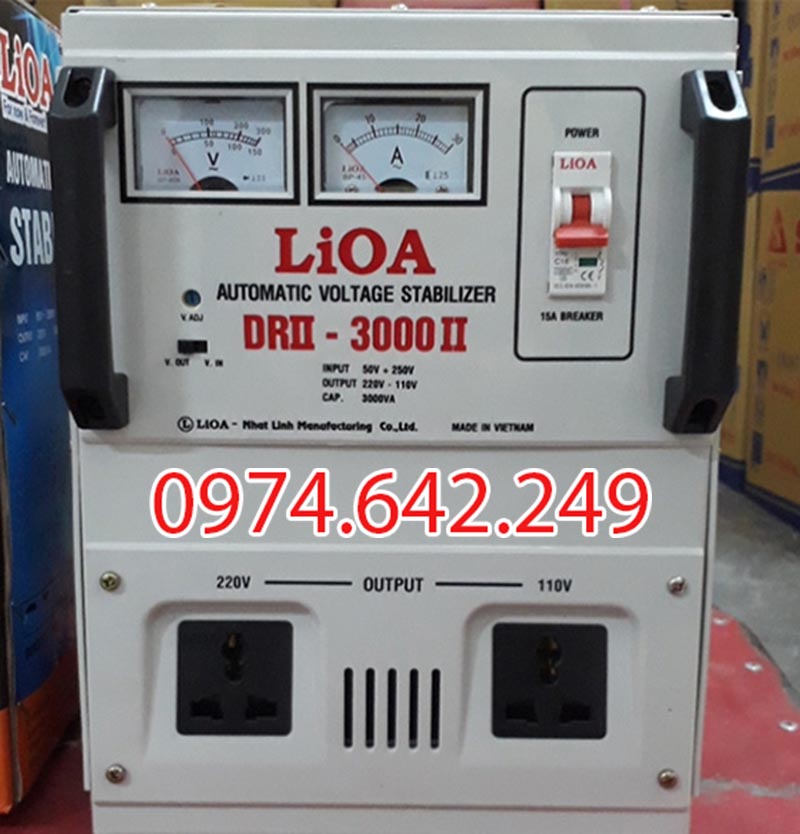 Ổn áp Lioa 3kVA 1 pha DRII - 3000II