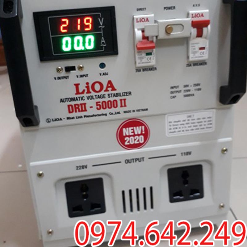 Ổn áp Lioa 5kva DRII - 5000II