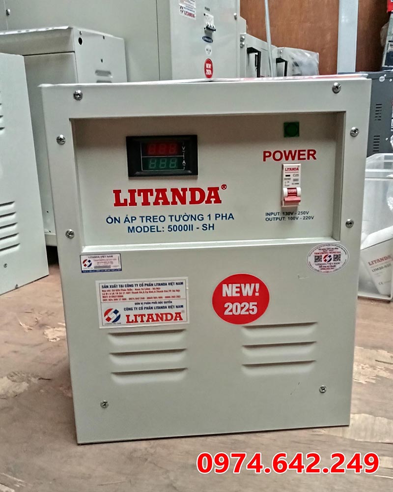 Ổn áp treo tường 1 pha Litanda