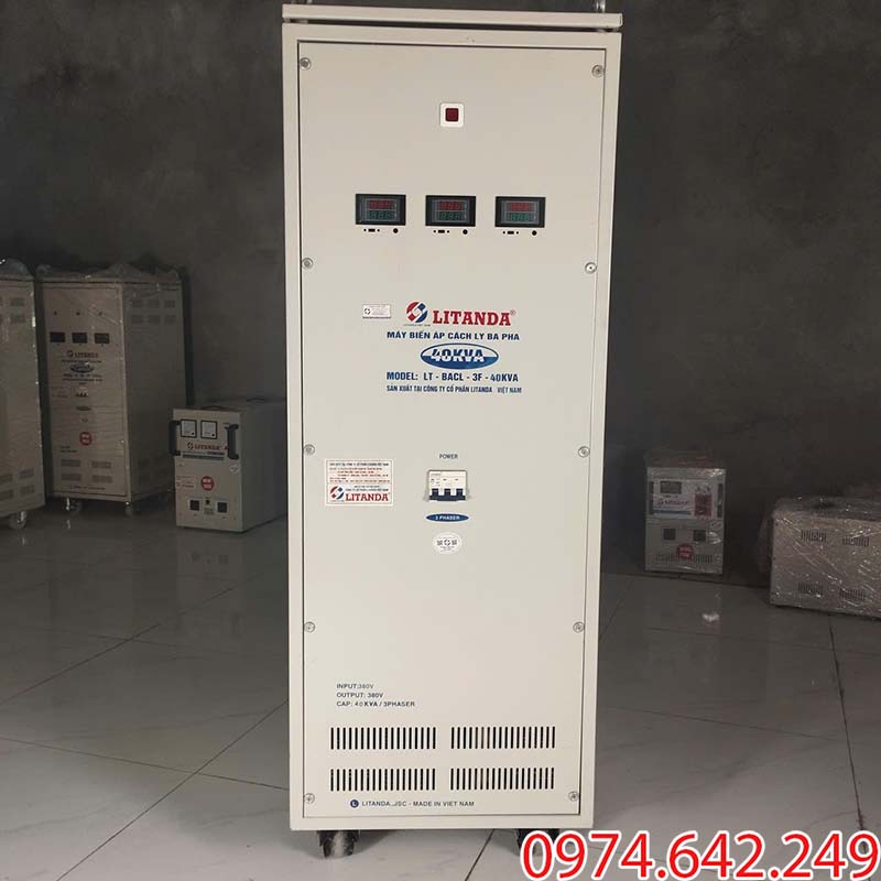 Biến áp cách ly 40kVA 3 pha Litanda