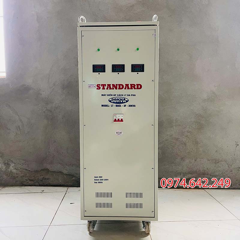 Biến áp cách ly 30kva 3 pha Standard