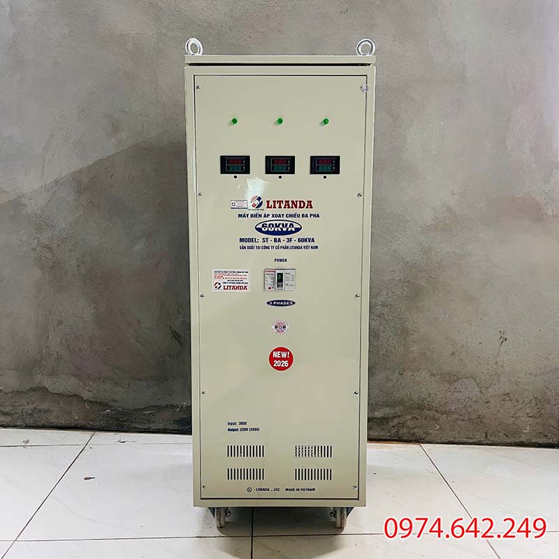 Biến áp cách ly 60kVA 3 pha 