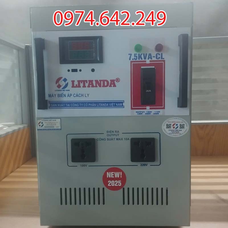 Biến áp cách ly 7,5kVA Litanda