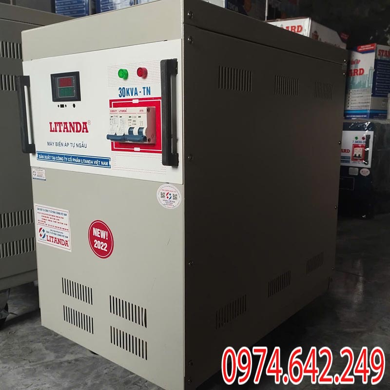 Biến áp 220V ra 110V Litanda 1 pha 30kVA