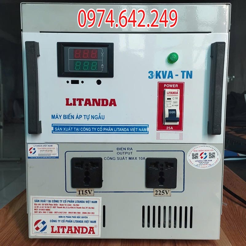 Biến áp tự ngẫu Litanda 3kVA