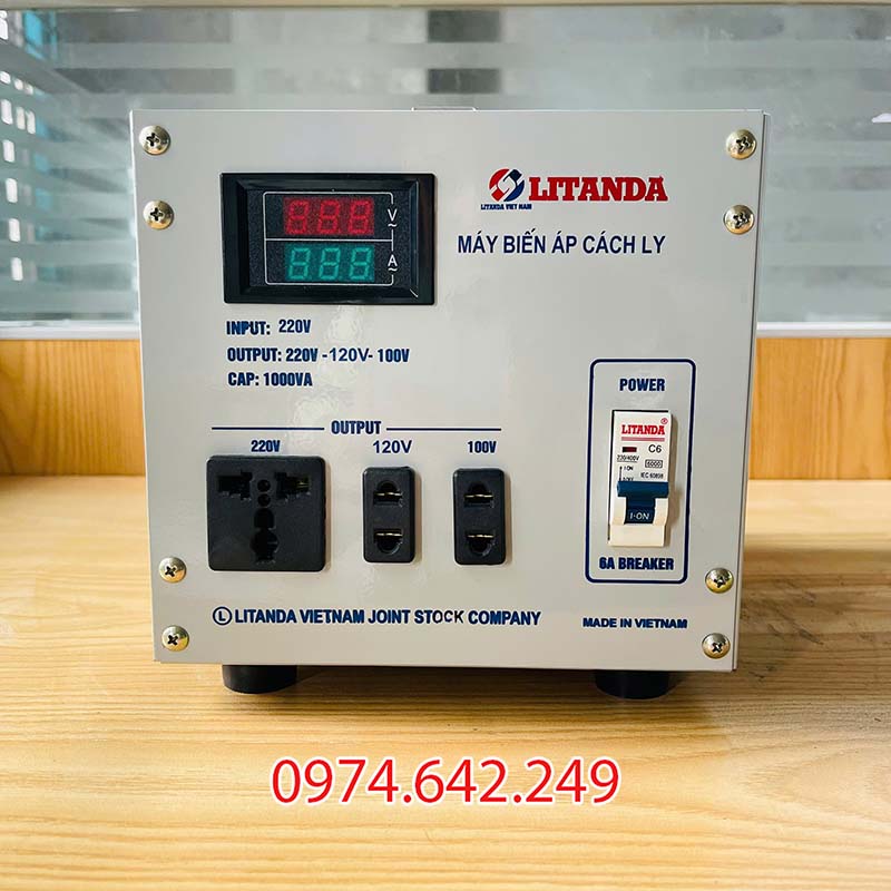 Bộ đổi nguồn 220 sang 110v cách ly Litanda