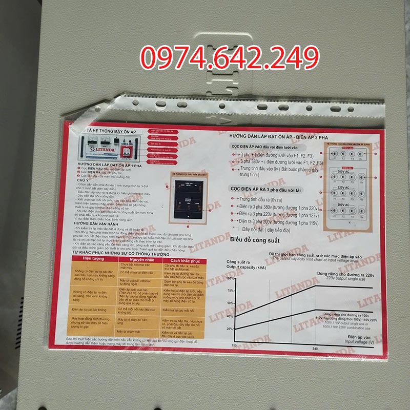 Hướng dẫn lắp đặt biến áp Litanda