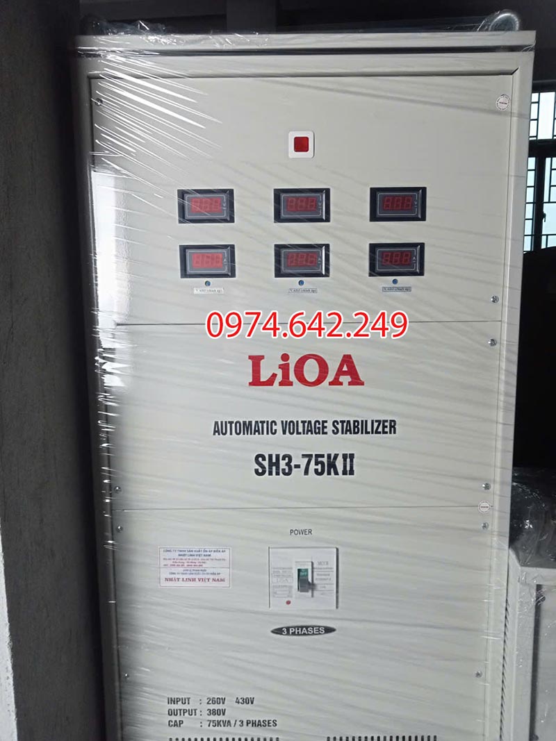 Ổn áp Lioa 75kVA 3 pha SH3
