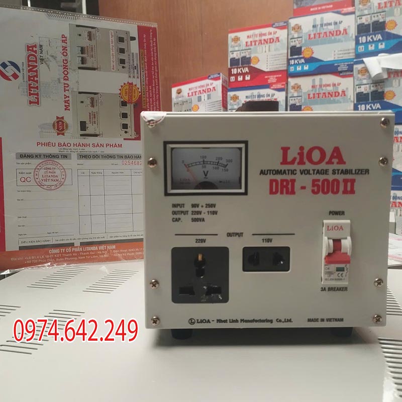 Ổn áp 500kVA LiOA DRI -500II