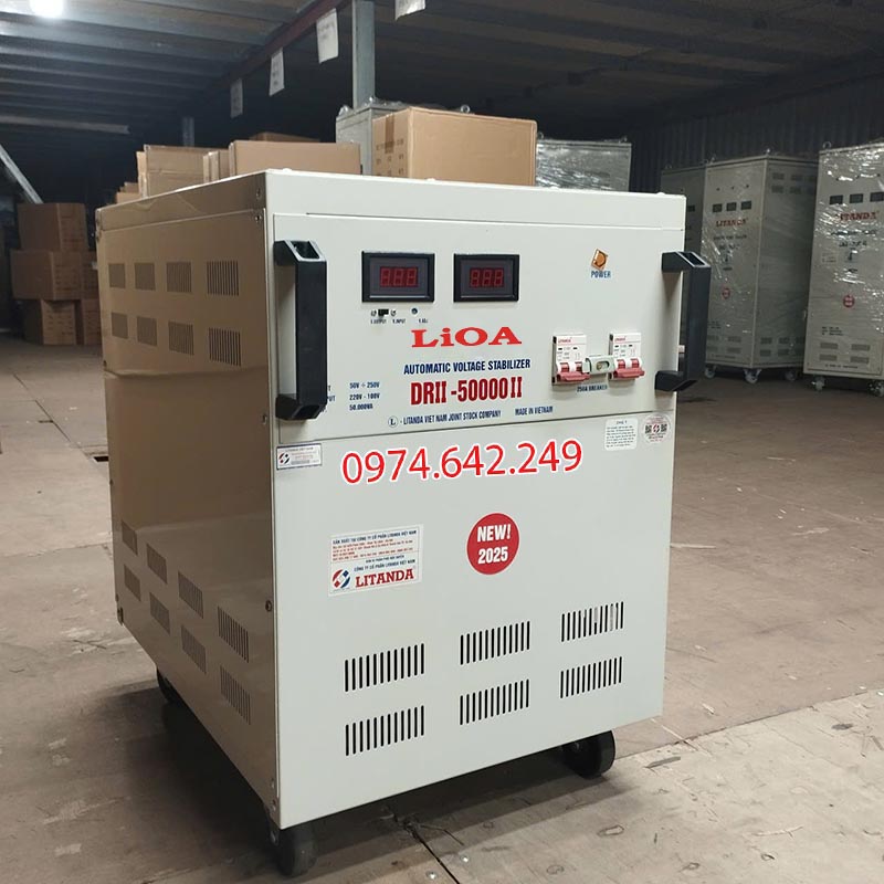 Ổn áp LiOA 50kVA 1 pha DRII