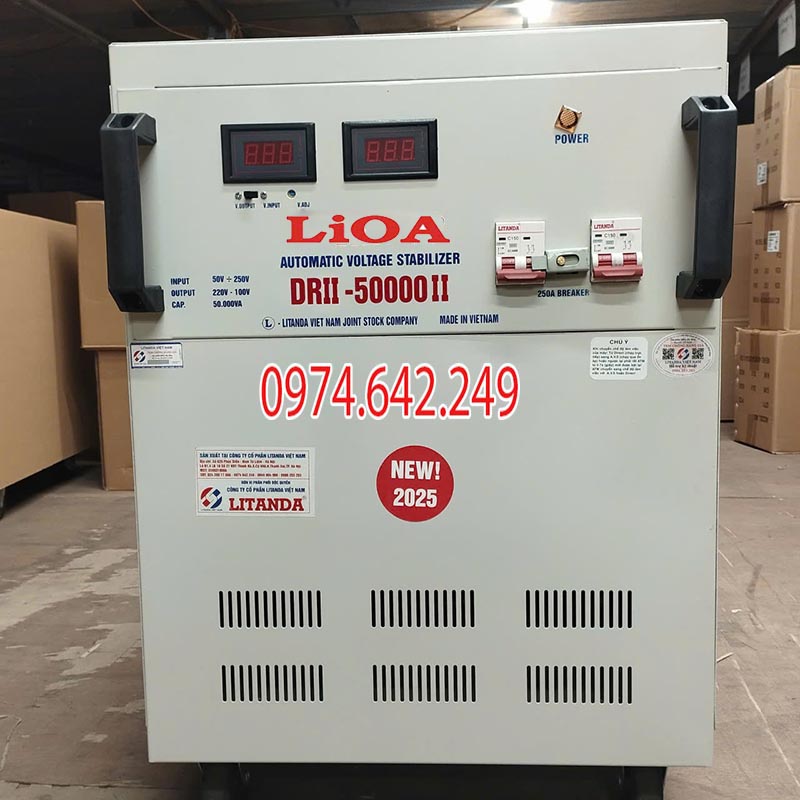 Ổn áp LiOA 50kVA 1 pha DRII - 50000II