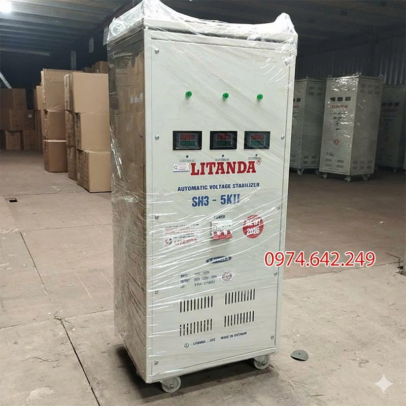 Ổn áp Litanda 5kVA 3 pha SH3
