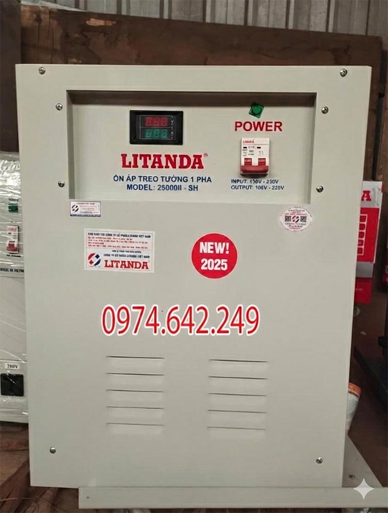 Ổn áp treo tường 25kVA LItanda