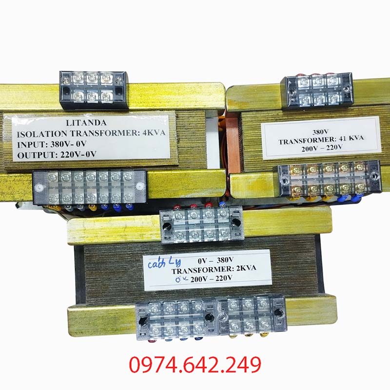 1 số loại biến áp trần phổ biến: 1 pha, 3 pha, cách ly
