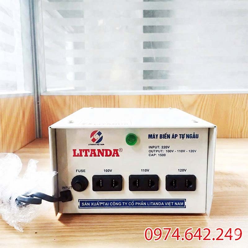 Bộ đổi nguồn 220V sang 110V 1500W Litanda
