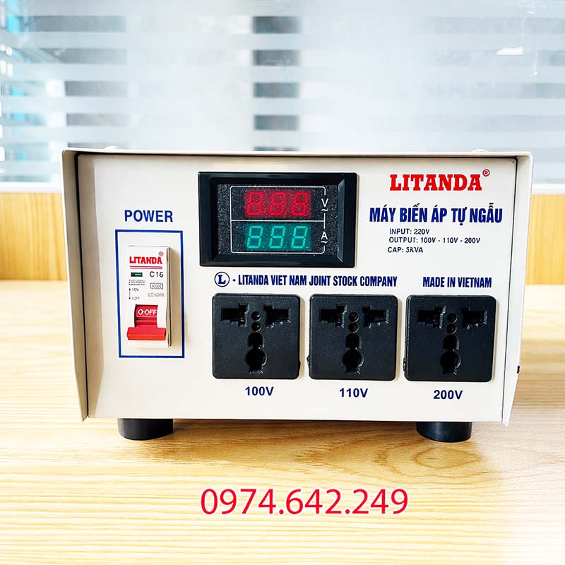 Bộ đổi nguồn 220V sang 110V 5000W Litanda