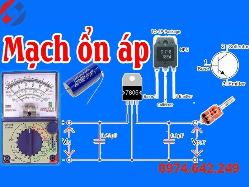 Hướng dẫn thiết kế sơ đồ mạch ổn áp cơ bản