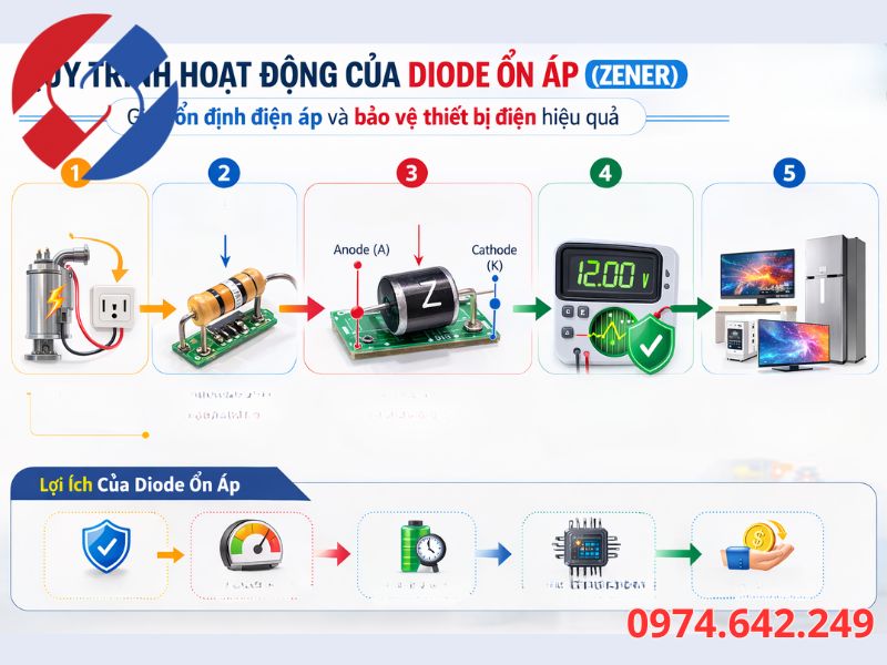 Nguyên Lý Hoạt Động Của Diode Ổn Áp