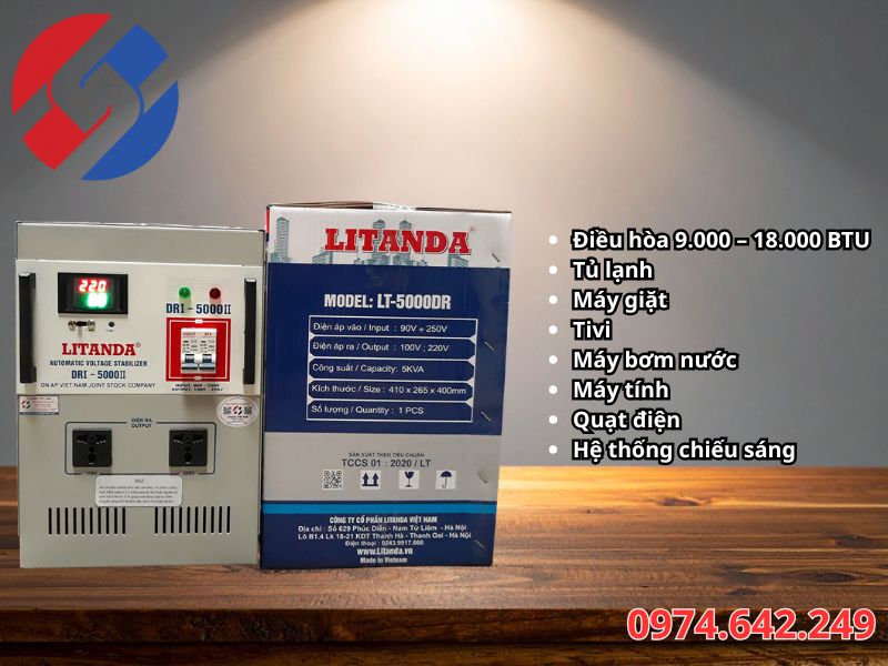 Những Thiết Bị Có Thể Sử Dụng Với Ổn Áp 10kVA