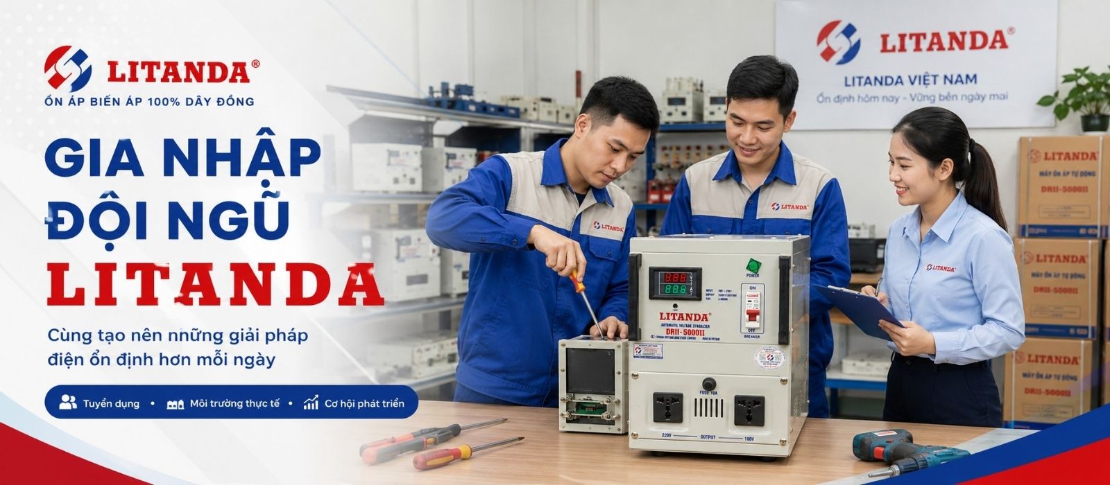 Tuyển dụng Litanda - Cơ hội việc làm trong ngành thiết bị điện